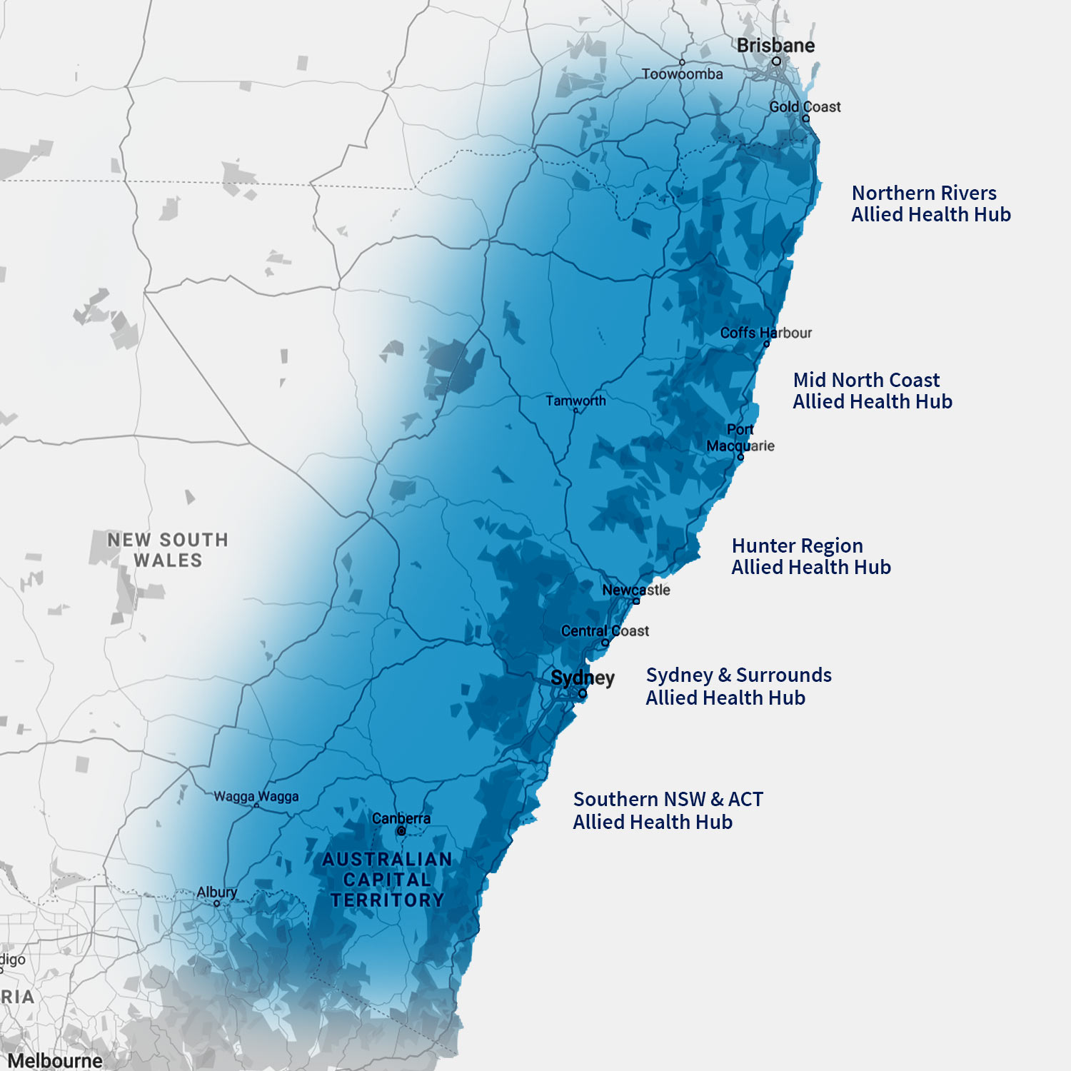 unified-health-service-area-map-nsw-and-act Service area map